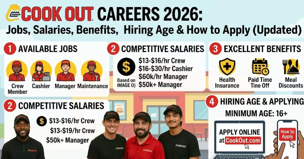 Cookout Careers 2026: Jobs, Salaries, Benefits, Hiring Age & How to Apply (Fully Updated Guide)