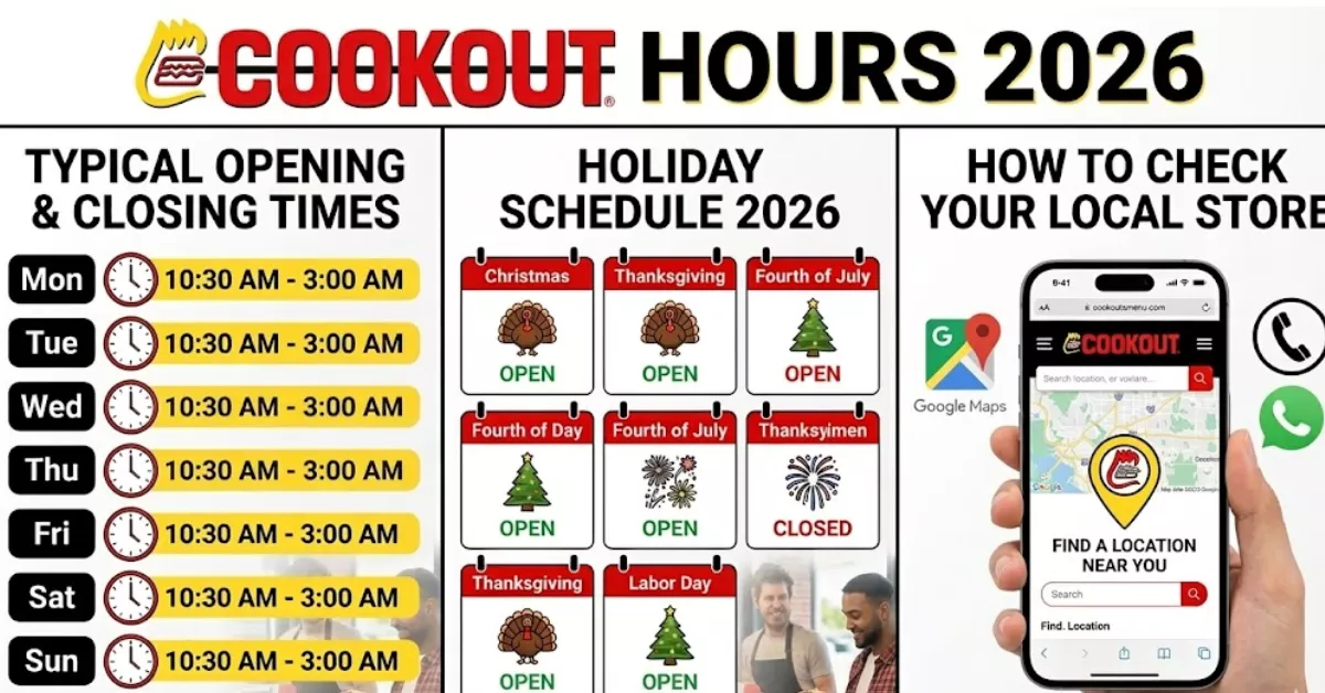 Cookout Hours 2026: Typical Opening & Closing Times, Holiday Schedule & How to Check Your Local Store