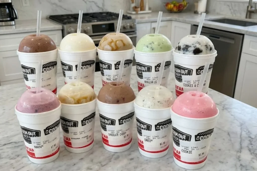 CookOut Milkshakes Menu – Charlotte, NC
