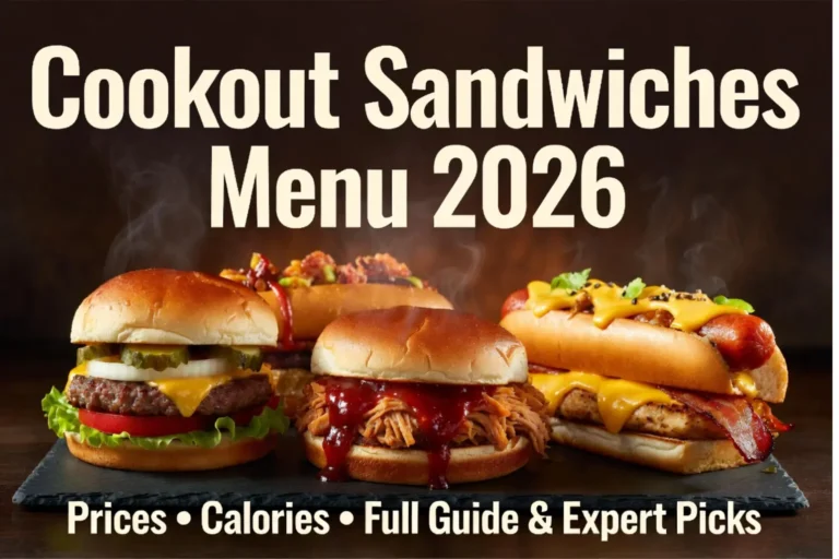 Cookout Sandwiches Menu 2026: Prices, Calories, Full Guide & Expert Recommendations