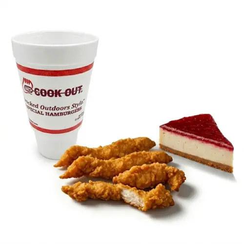 Cookout Chicken Menu 2026: Prices, Calories, Full Guide & Expert Recommendations 19 cookout memu - Cookout Chicken Strip Club + Fresh Brewed Tea + Cheesecake