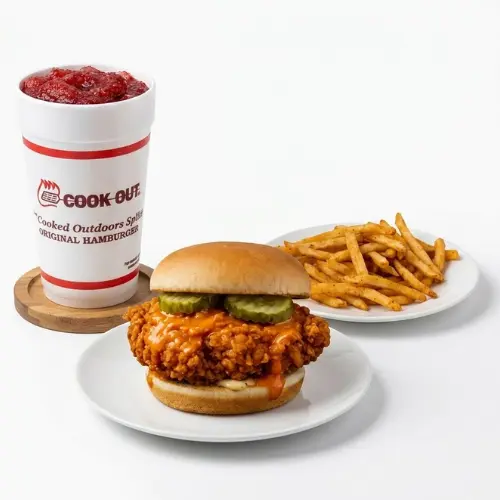 Spicy Chicken Sandwich + Cajun Fries + Large Cheerwine