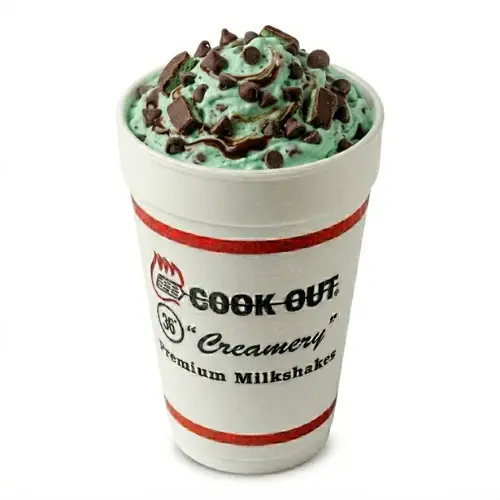 Cookout Menu, Cookout Milkshke Menu, Cookout Chocolate Chip Mint