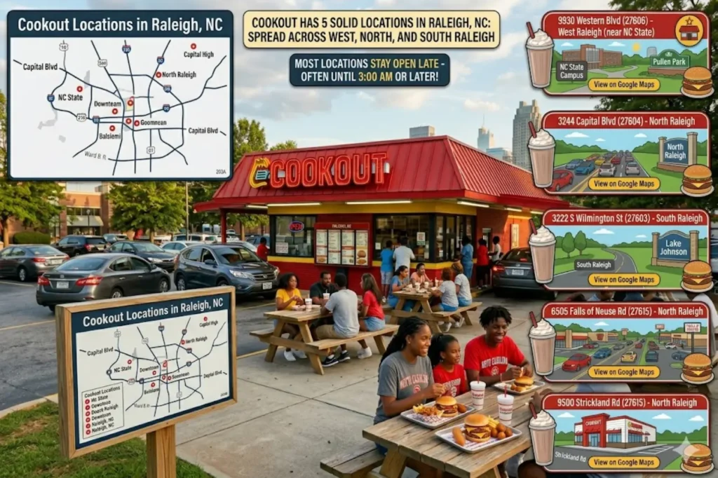 Cookout Menu at Raleigh, NC: Cookout Locations in Raleigh, NC