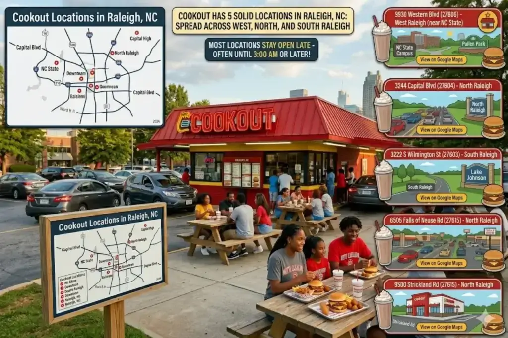 Cookout Menu at Raleigh, NC: Cookout Locations in Raleigh, NC
