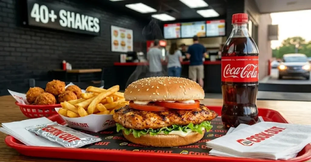 Cookout Menu Greensboro NC 2026: Cookout Cajun Chicken Breast Tray Greensboro NC