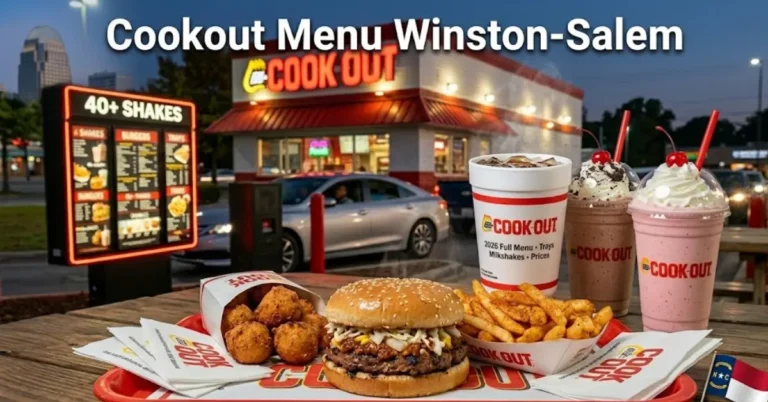 Cookout Menu Winston-Salem NC 2026: Full Menu with Prices, Trays, Milkshakes & Best Items